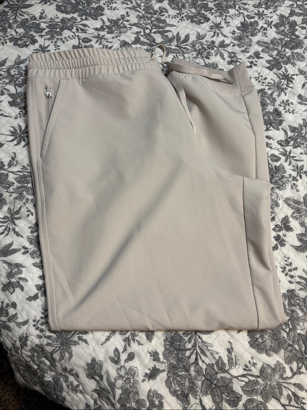 Calvin Klein Performance Women's Track Joggers in Light Beige